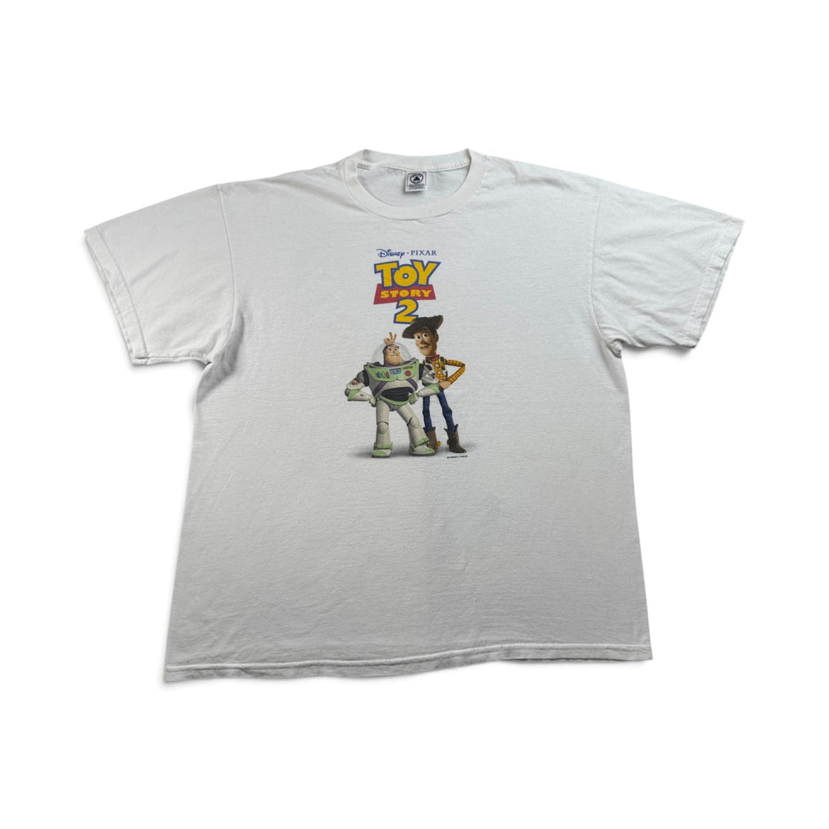 90s トイストーリー2 TOY STORY Tシャツ 映画 ムービー XL 白 PIXAR 2604-0129