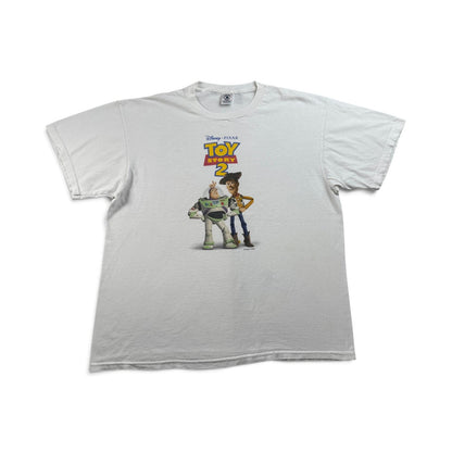 90s トイストーリー2 TOY STORY Tシャツ 映画 ムービー XL 白 PIXAR 2604-0129