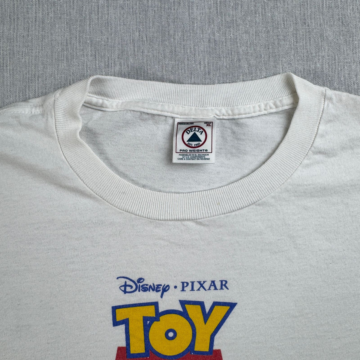 90s トイストーリー2 TOY STORY Tシャツ 映画 ムービー XL 白 PIXAR 2604-0129