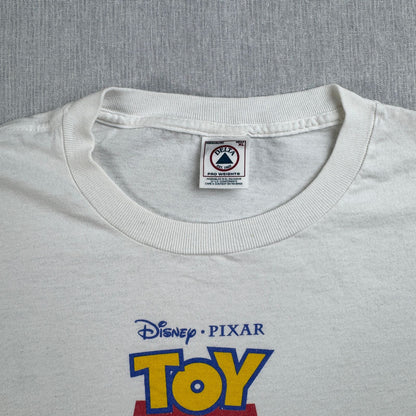90s トイストーリー2 TOY STORY Tシャツ 映画 ムービー XL 白 PIXAR 2604-0129