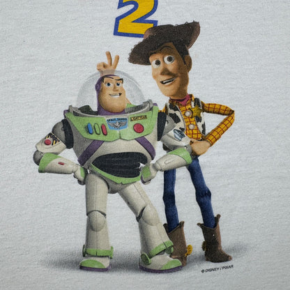 90s トイストーリー2 TOY STORY Tシャツ 映画 ムービー XL 白 PIXAR 2604-0129