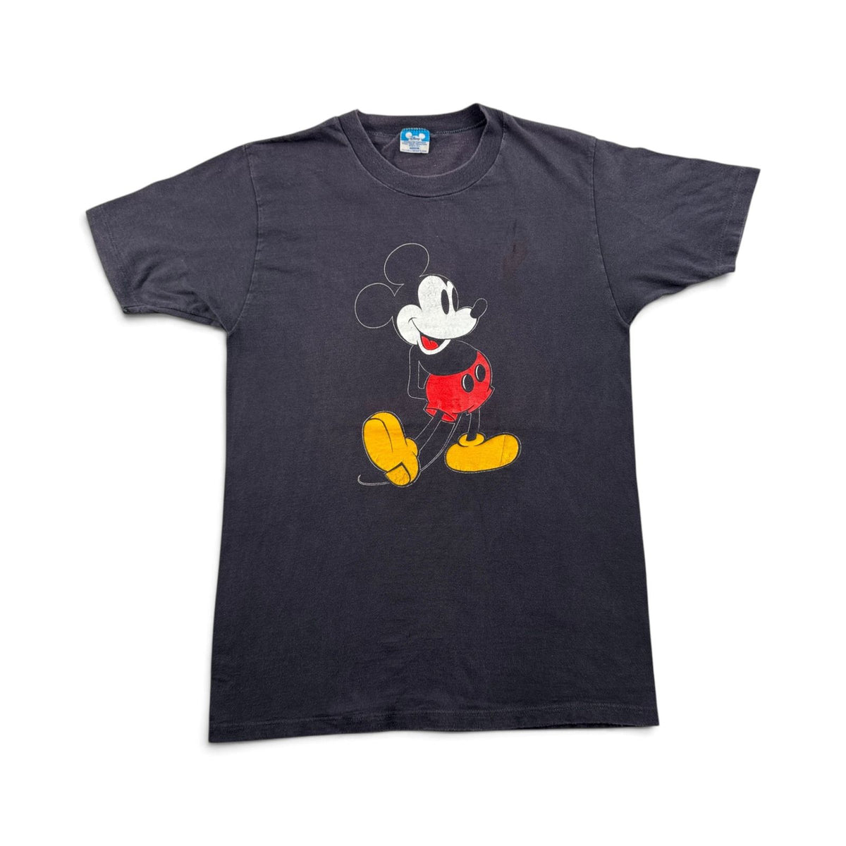 80s ミッキー ディズニー Tシャツ 黒 M USA製 disney 2604-0144