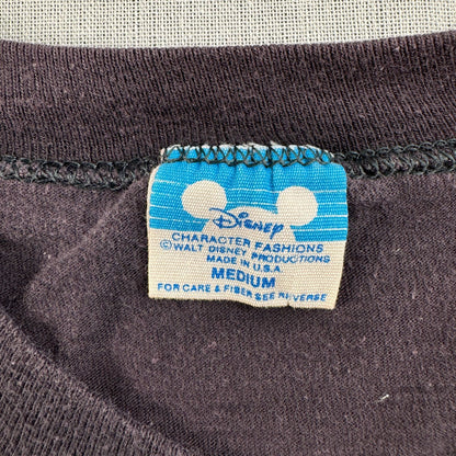 80s ミッキー ディズニー Tシャツ 黒 M USA製 disney 2604-0144