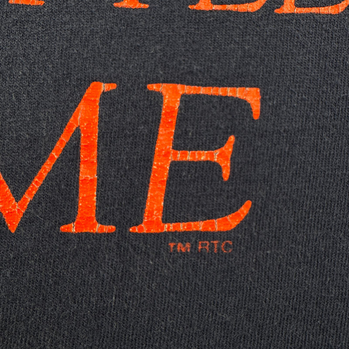 90s so many books so little time アートT Tシャツ RTC シングルステッチ ネイビー 2604-0169