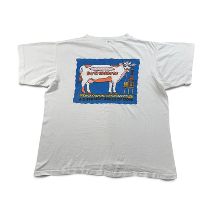 90s 企業T 牛 アートT プロモT DEKUYPER 白 Tシャツ 2604-0171