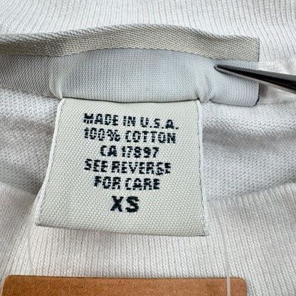90s バナナリパブリック USA製 Tシャツ アートT ビーチ XS ポケT 胸ポケット 白 2604-0172