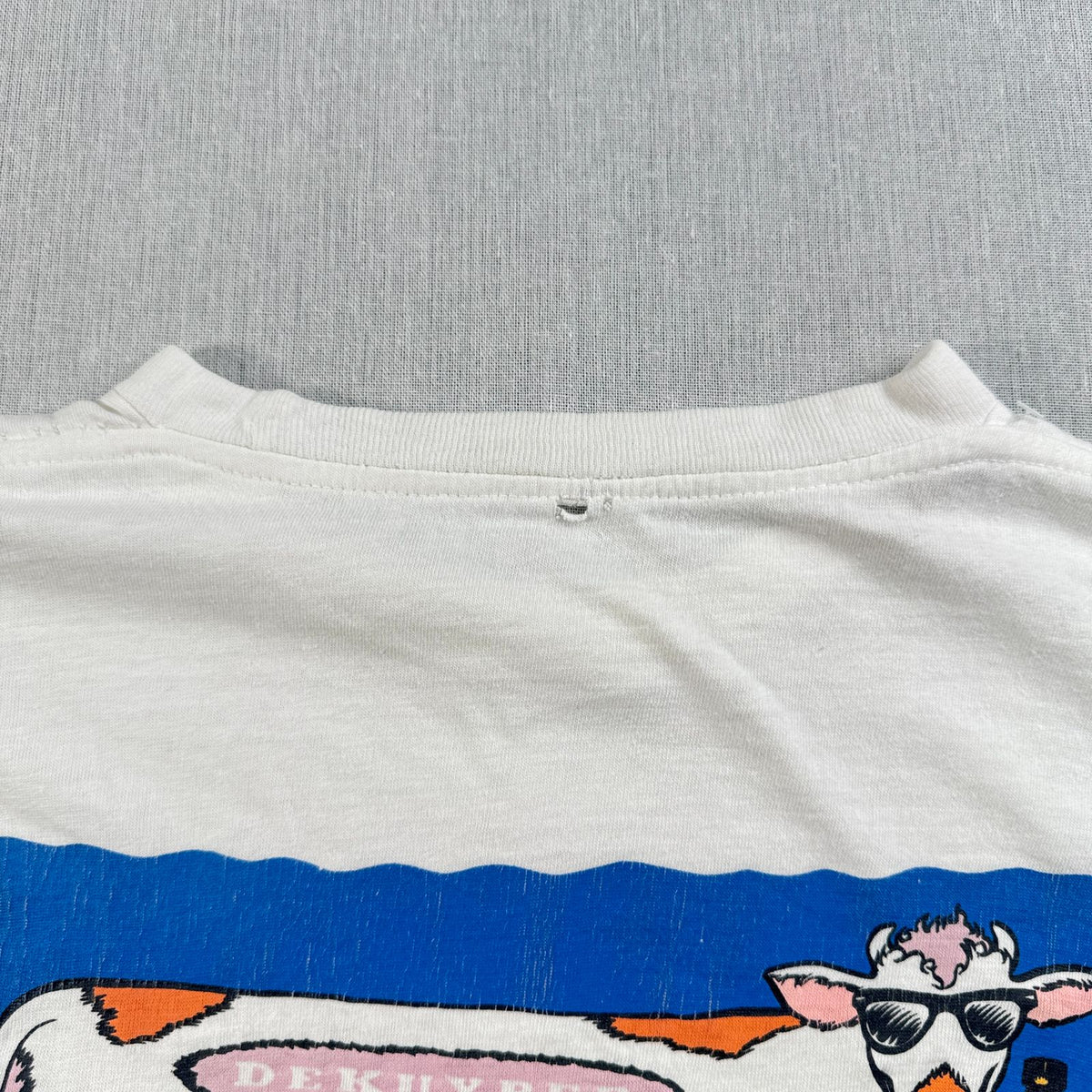 90s 企業T 牛 アートT プロモT DEKUYPER 白 Tシャツ 2604-0171