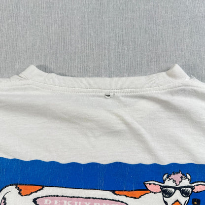 90s 企業T 牛 アートT プロモT DEKUYPER 白 Tシャツ 2604-0171