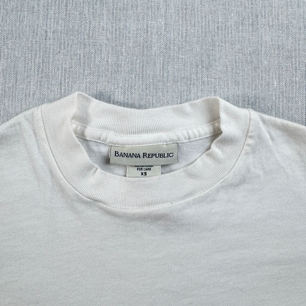 90s バナナリパブリック USA製 Tシャツ アートT ビーチ XS ポケT 胸ポケット 白 2604-0172