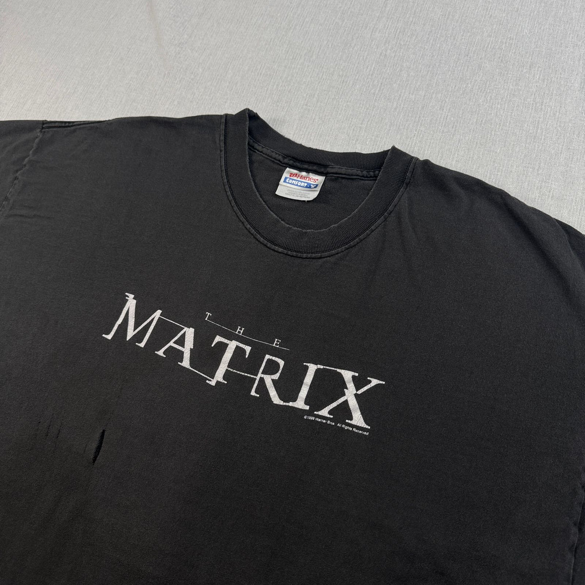 90s MATRIX マトリックス Tシャツ 黒 XL 映画 ムービー フェード 2604-0175