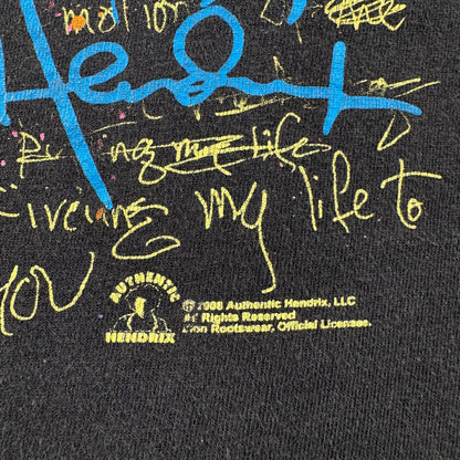 00s ジミヘン ジミ ヘンドリックス JIMI HENDRIX 黒 Tシャツ バンドT 2604-0180