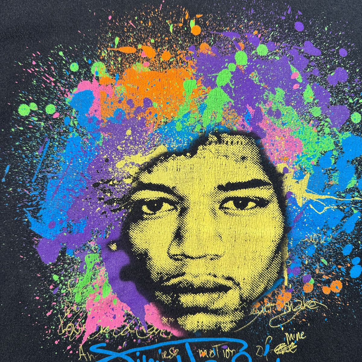 00s ジミヘン ジミ ヘンドリックス JIMI HENDRIX 黒 Tシャツ バンドT 2604-0180