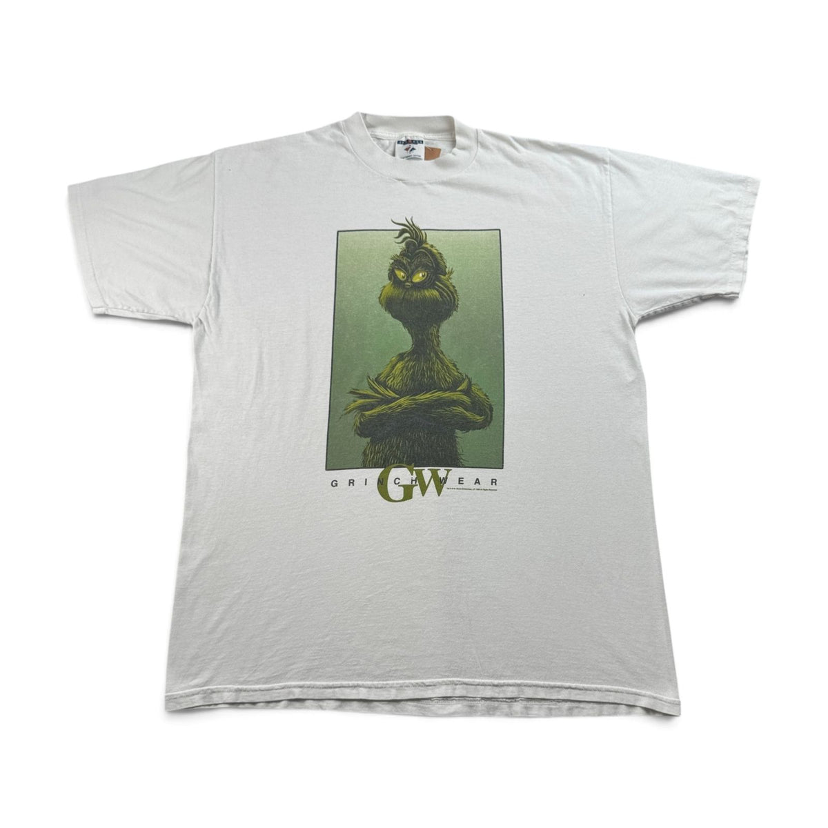90s グリンチ カルバンクライン GRINCH Calvin Klein パロディ Tシャツ 白 L 1999 映画 ムービー 2604-0218