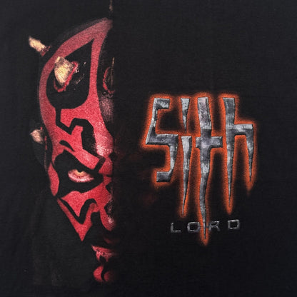 90s スターウォーズ SITH エピソード1 ダースモール Tシャツ L EP1 黒 STAR WARS デッドストック 2604-0225