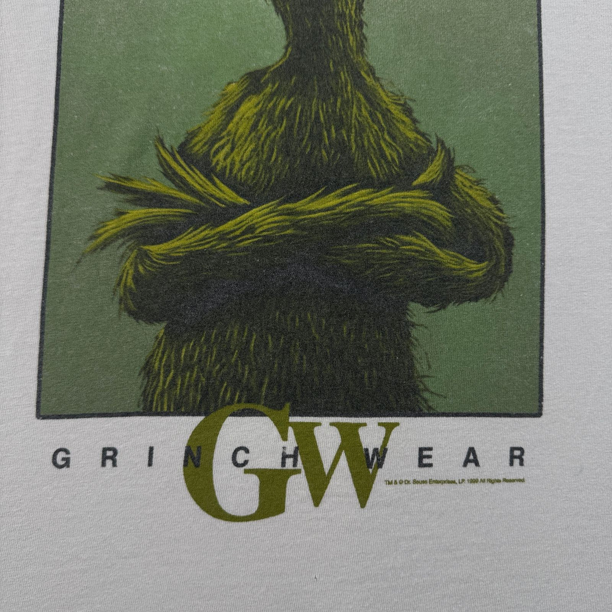 90s グリンチ カルバンクライン GRINCH Calvin Klein パロディ Tシャツ 白 L 1999 映画 ムービー 2604-0218
