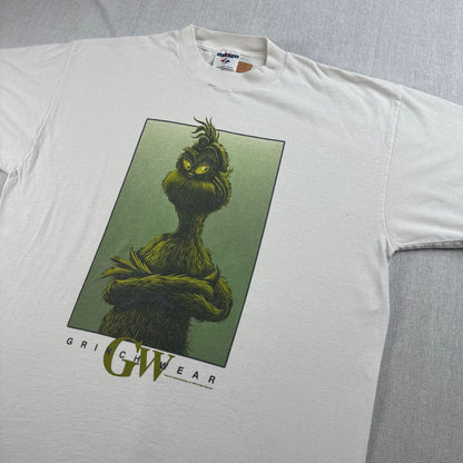 90s グリンチ カルバンクライン GRINCH Calvin Klein パロディ Tシャツ 白 L 1999 映画 ムービー 2604-0218