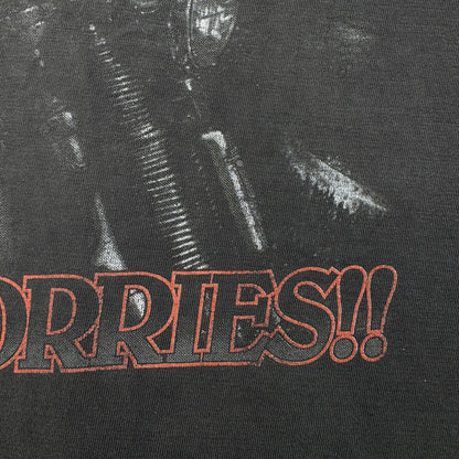90s ハーレーダビットソン オーストラリア製 Tシャツ フェード 2XL 黒 Harley Davidson モーターサイクル シングルステッチ 2604-0216