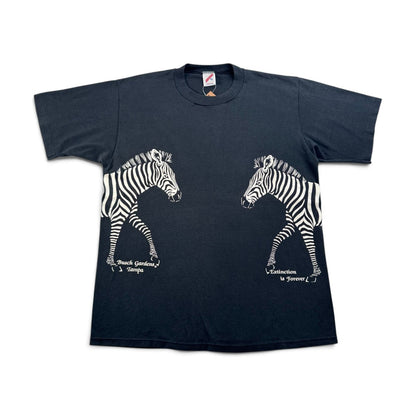 90s シマウマ USA製 Tシャツ アートT アニマル XL Harlequin シングルステッチ 両面 2604-0236