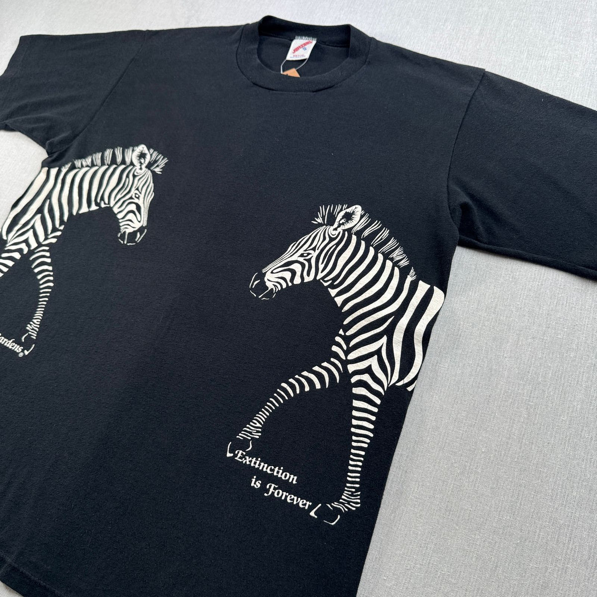 90s シマウマ USA製 Tシャツ アートT アニマル XL Harlequin シングルステッチ 両面 2604-0236