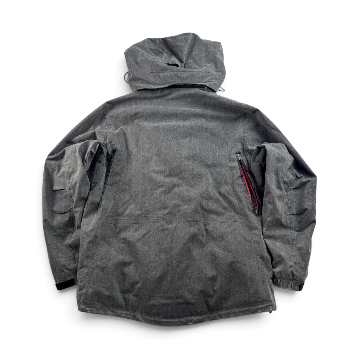 00s NIKE ACG ガーメント マウンテンパーカー シェルジャケット ナイロンジャケット ナイキ スノージャケット テック系 フード着脱式 L グレー 2604-0036