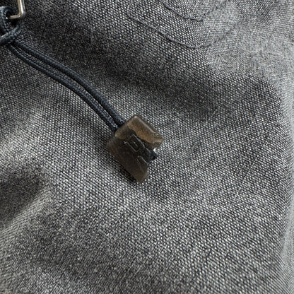 00s NIKE ACG ガーメント マウンテンパーカー シェルジャケット ナイロンジャケット ナイキ スノージャケット テック系 フード着脱式 L グレー 2604-0036