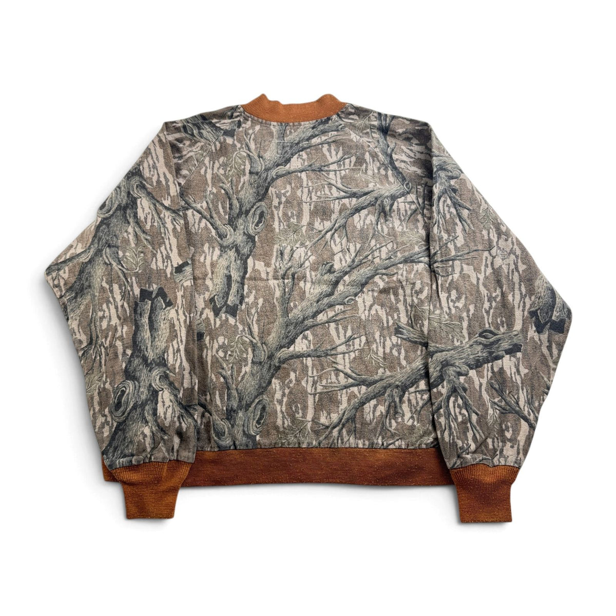 80s 90s USA製 MOSSY OAK リアルツリー カモ 迷彩 ブルゾン ma1 2XL ジャケット 中綿 2604-0017