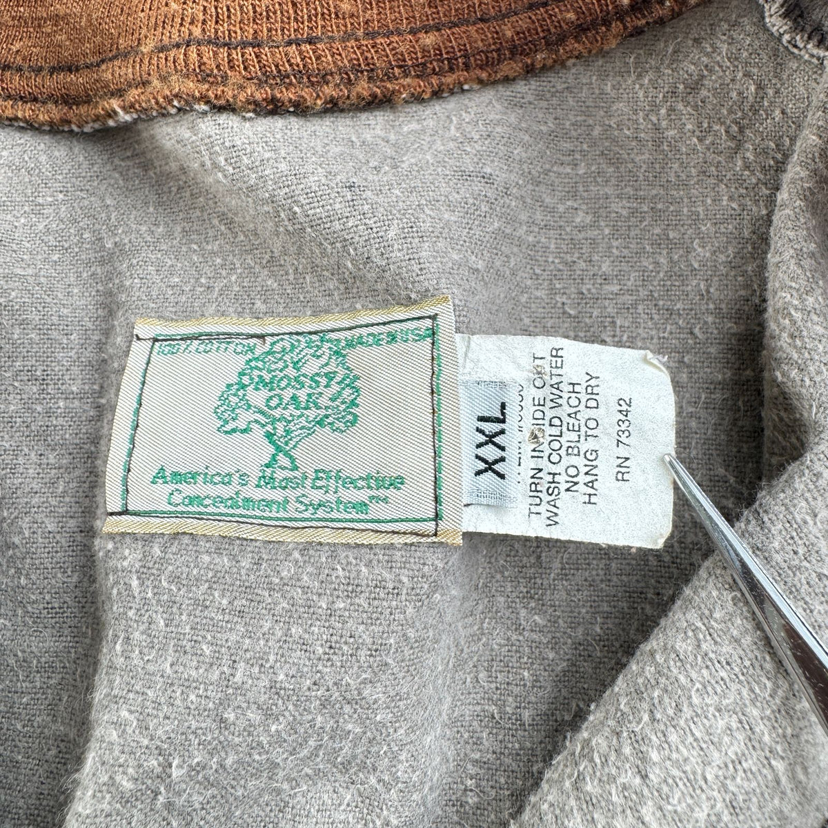 80s 90s USA製 MOSSY OAK リアルツリー カモ 迷彩 ブルゾン ma1 2XL ジャケット 中綿 2604-0017