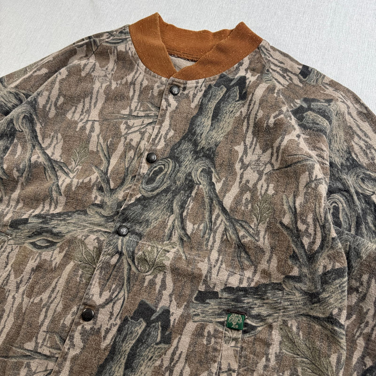 80s 90s USA製 MOSSY OAK リアルツリー カモ 迷彩 ブルゾン ma1 2XL ジャケット 中綿 2604-0017