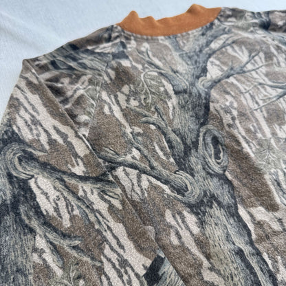 80s 90s USA製 MOSSY OAK リアルツリー カモ 迷彩 ブルゾン ma1 2XL ジャケット 中綿 2604-0017