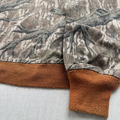 80s 90s USA製 MOSSY OAK リアルツリー カモ 迷彩 ブルゾン ma1 2XL ジャケット 中綿 2604-0017