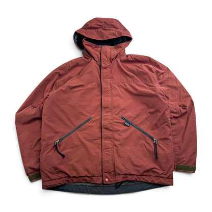 名作 patagonia パタゴニア フュージョン ジャケット Fusion Jacket カラー ブラウン 赤 裏フリース 90s コロンビア製 2604-0058