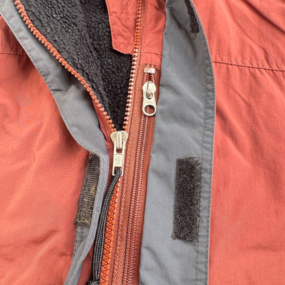 名作 patagonia パタゴニア フュージョン ジャケット Fusion Jacket カラー ブラウン 赤 裏フリース 90s コロンビア製 2604-0058