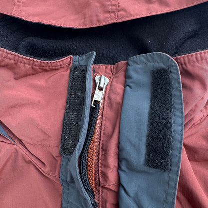 名作 patagonia パタゴニア フュージョン ジャケット Fusion Jacket カラー ブラウン 赤 裏フリース 90s コロンビア製 2604-0058