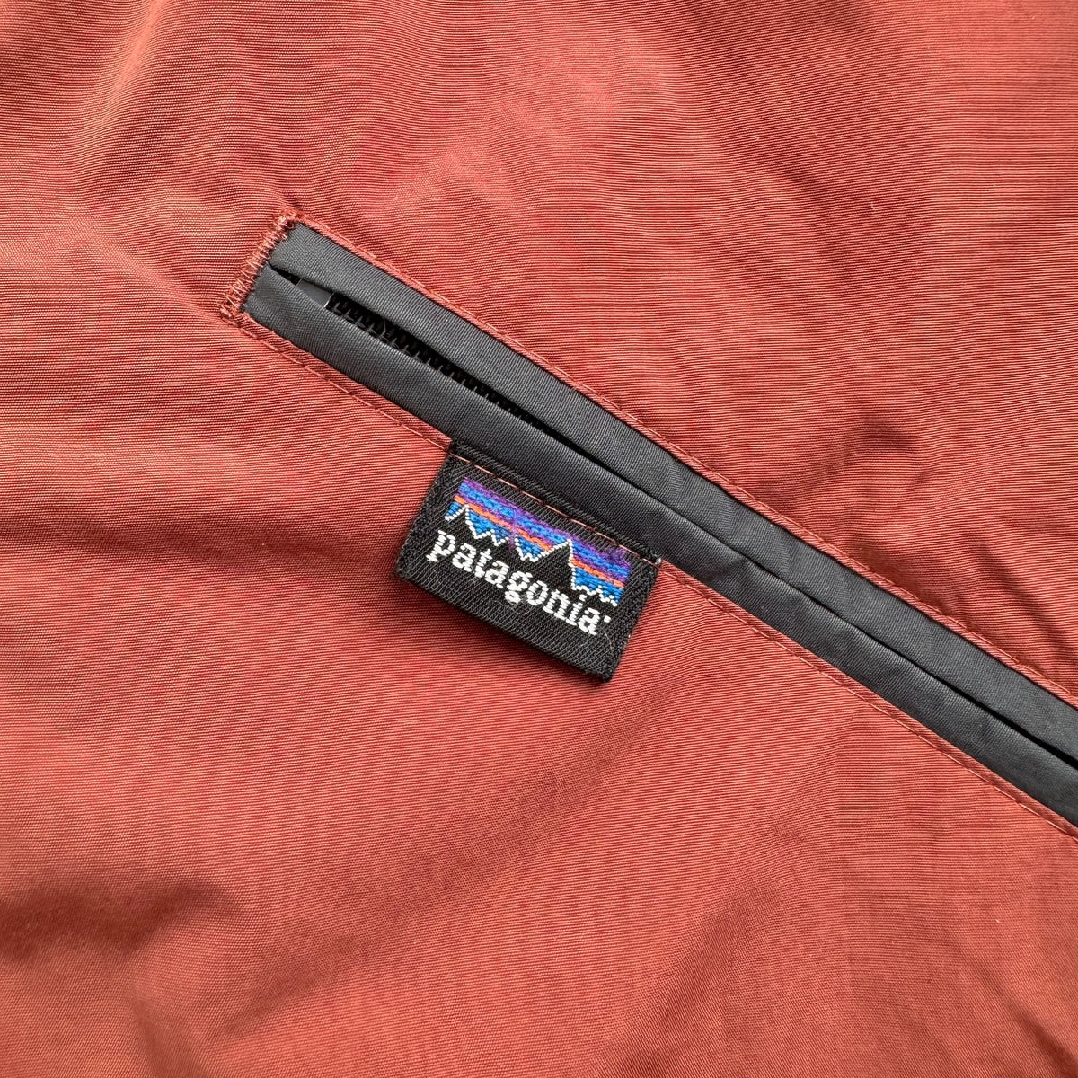 名作 patagonia パタゴニア フュージョン ジャケット Fusion Jacket カラー ブラウン 赤 裏フリース 90s コロンビア製 2604-0058