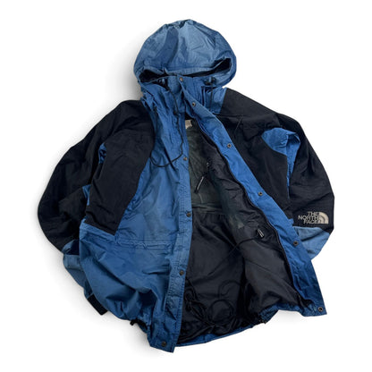 90s THE NORTH FACE ゴアテックス マウンテンパーカー Mountain Light Jacket ノースフェイス 青 黒 gore-tex L 2604-0204