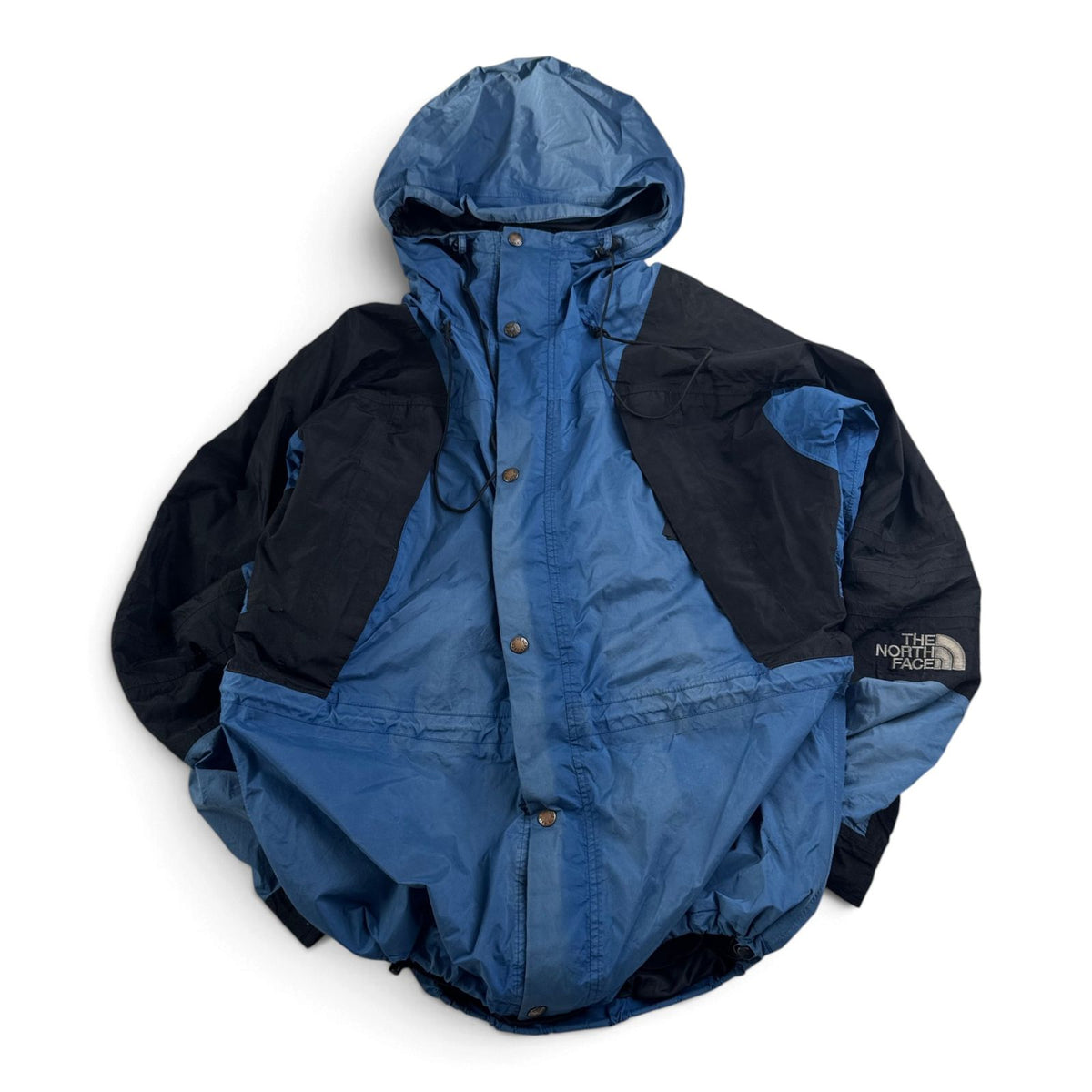 90s THE NORTH FACE ゴアテックス マウンテンパーカー Mountain Light Jacket ノースフェイス 青 黒 gore-tex L 2604-0204