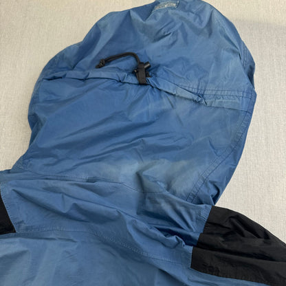90s THE NORTH FACE ゴアテックス マウンテンパーカー Mountain Light Jacket ノースフェイス 青 黒 gore-tex L 2604-0204