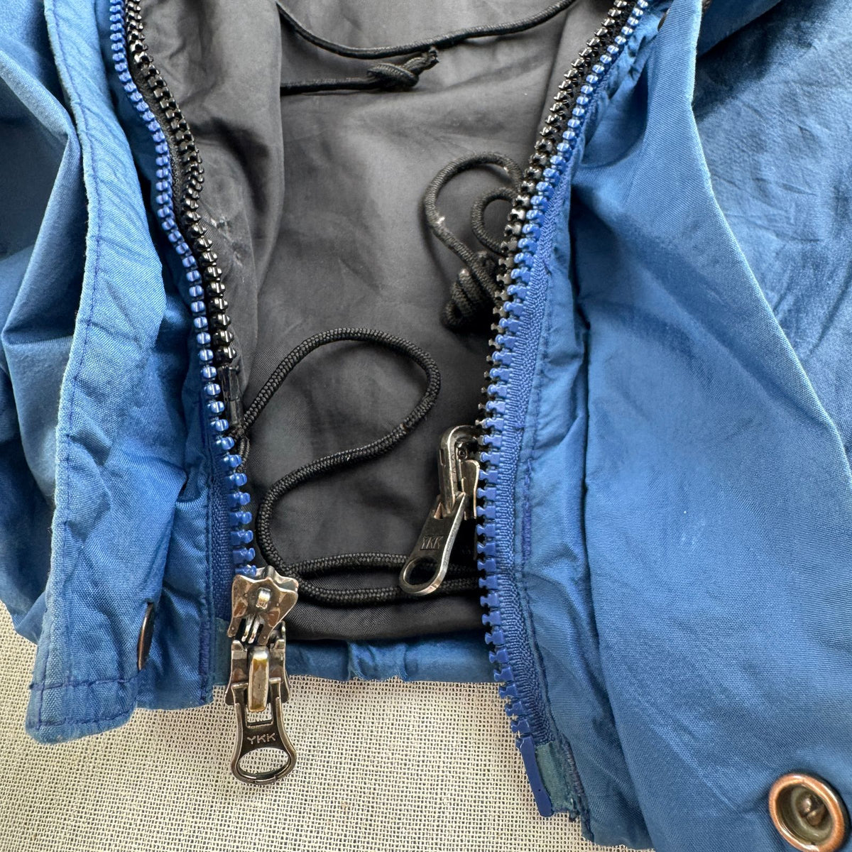 90s THE NORTH FACE ゴアテックス マウンテンパーカー Mountain Light Jacket ノースフェイス 青 黒 gore-tex L 2604-0204