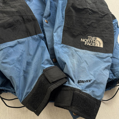 90s THE NORTH FACE ゴアテックス マウンテンパーカー Mountain Light Jacket ノースフェイス 青 黒 gore-tex L 2604-0204