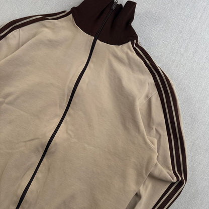 70s adidas アディダス トラックジャケット ベージュ 4号 ジャージ デサント製 西ドイツ 2604-0012