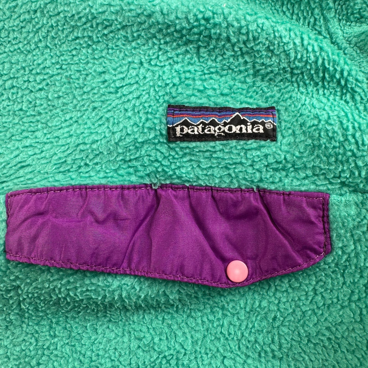 90s パタゴニア スナップT エメラルド USA製 フリース patagonia snapT Scaribbean magenta S 2604-0009