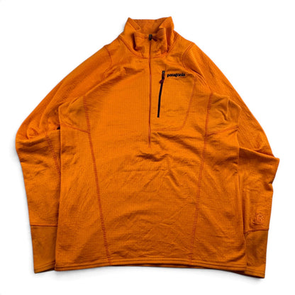 パタゴニア R1 ハーフジップ オレンジ POLARTEC M patagonia フリースプルオーバー レギュレーター M 2604-0161