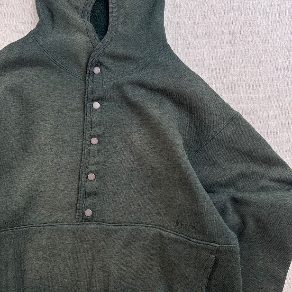 90s パタゴニア マトリックスフリース カーキ オリーブ USA製 S matrix fleece hooded pullover 2604-0229
