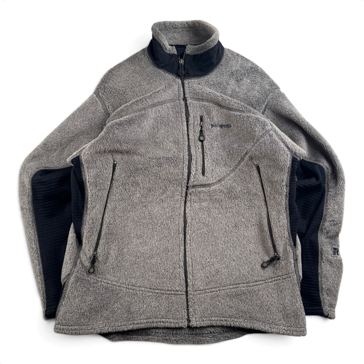 廃盤 00s パタゴニア R2 ジャケット USA製 フリース M 黒 グレー ポーラテック レギュレーター patagonia 2604-0258