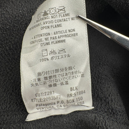 00s パタゴニア プラッシュ シンチラフリース フルジップ パーカー Plush Synchilla Sweat patagonia M 黒 2605-00137