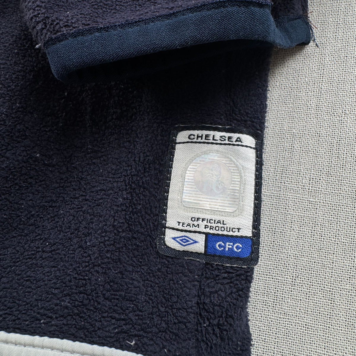 00s UMBRO アンブロ チェルシー フリース ハーフジップ ジャケット emirates ネイビー サッカー 2605-00138