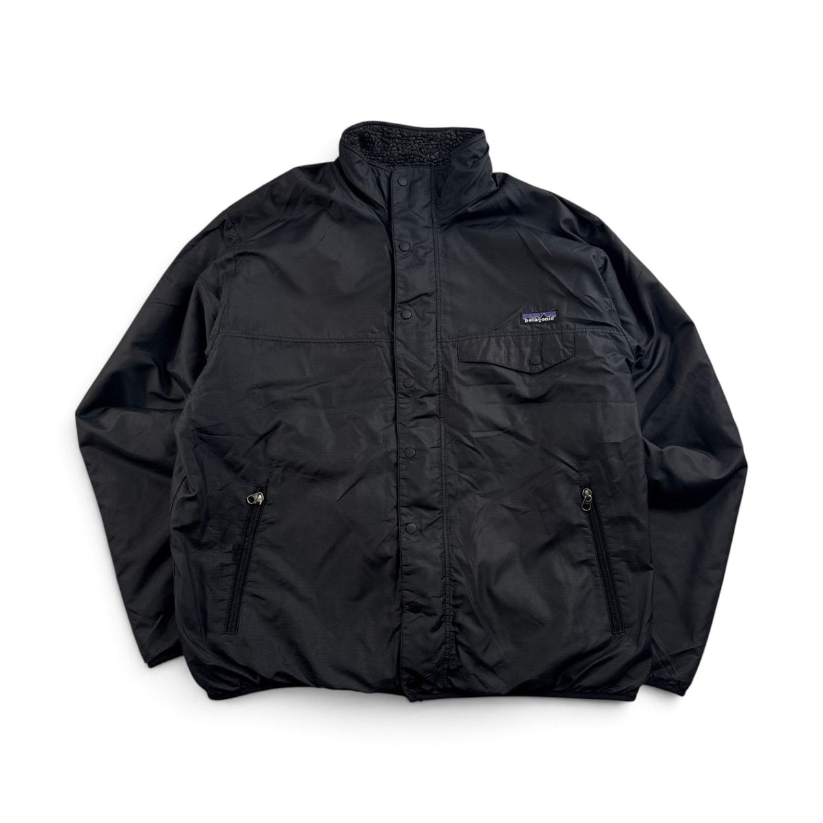 パタゴニア リバーシブル スナップジップ ジャケット フリース グリセード Reversible Snap-Zip Jacket 黒 グレー 2605-00170