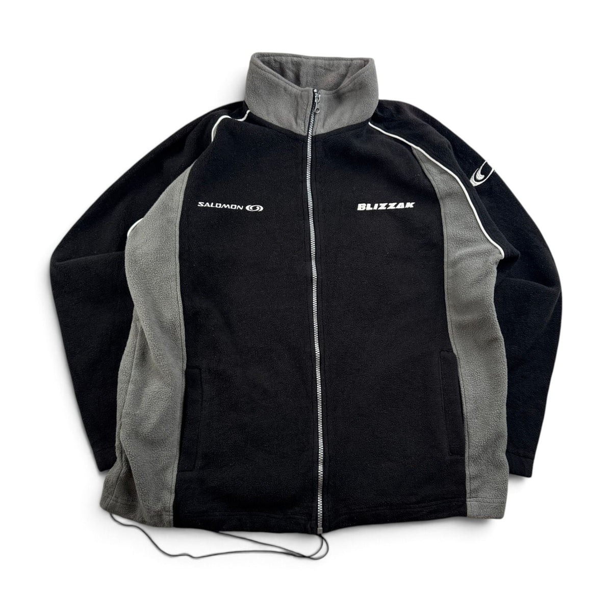 00s Salomon フリース サロモン Bridgestone BLIZZAK ブリヂストン ブリザック コラボ ジャケット フルジップ ブラック 2605-00196