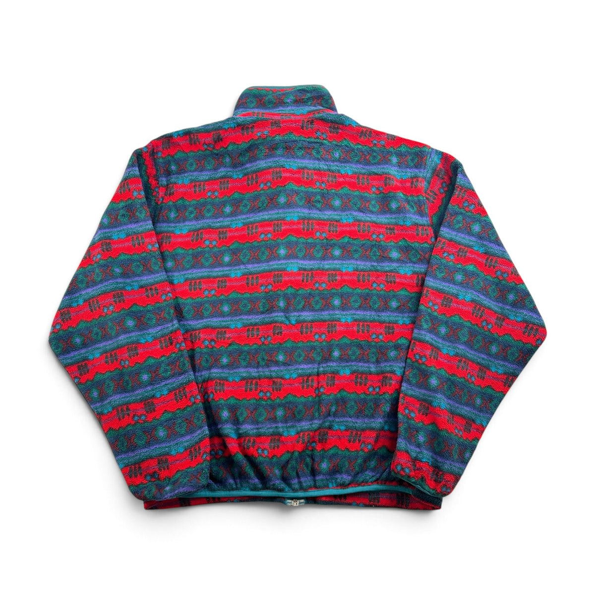 80s L.L.Bean エルエルビーン アズテック ネイティブ柄 フリースジャケット フルジップ マルチカラー USA製 2605-00204