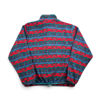 80s L.L.Bean エルエルビーン アズテック ネイティブ柄 フリースジャケット フルジップ マルチカラー USA製 2605-00204